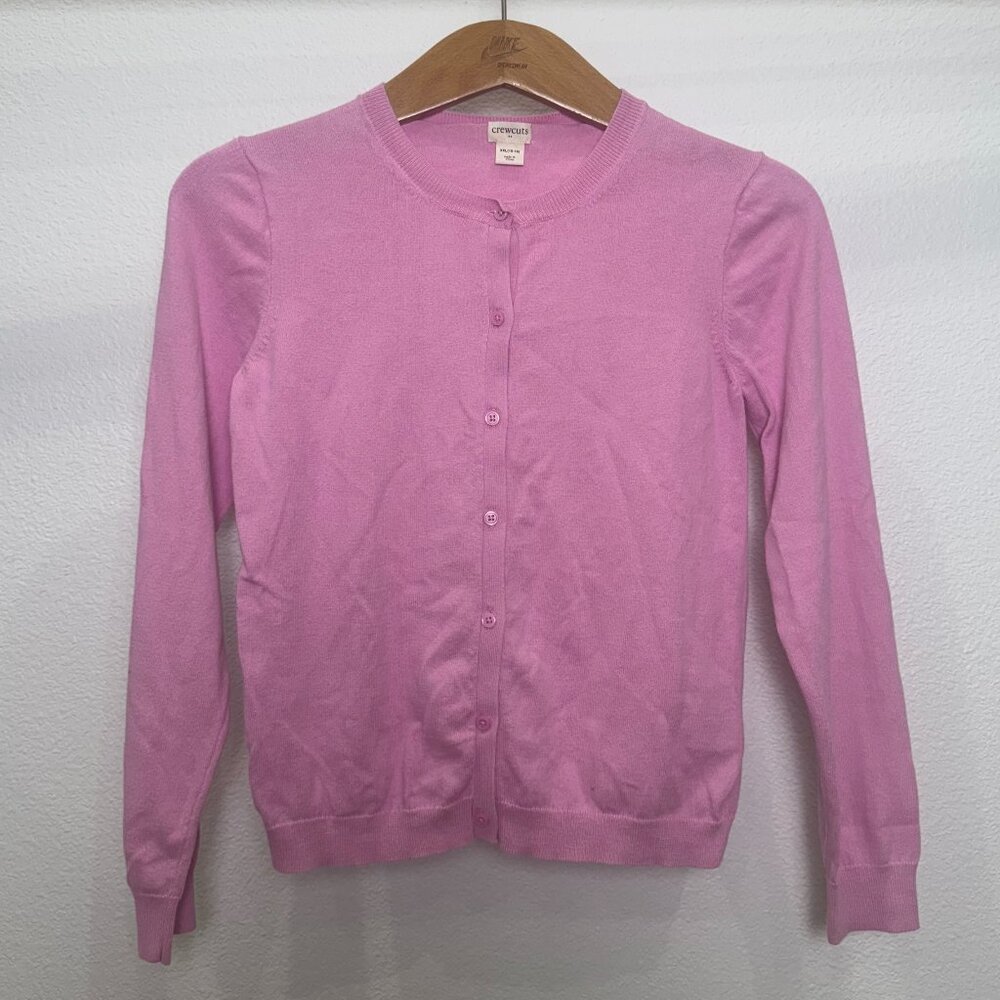 Girls Crewcuts J.Crew Pink Knit Cardigan Size XXL 15-16 Teen